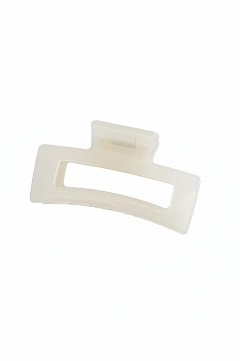 LoveLina - Jumbo 4 inch Hair Clips in Translucent White