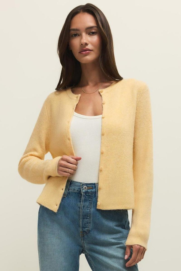 Z Supply - Medina Rib Cardigan in Custard