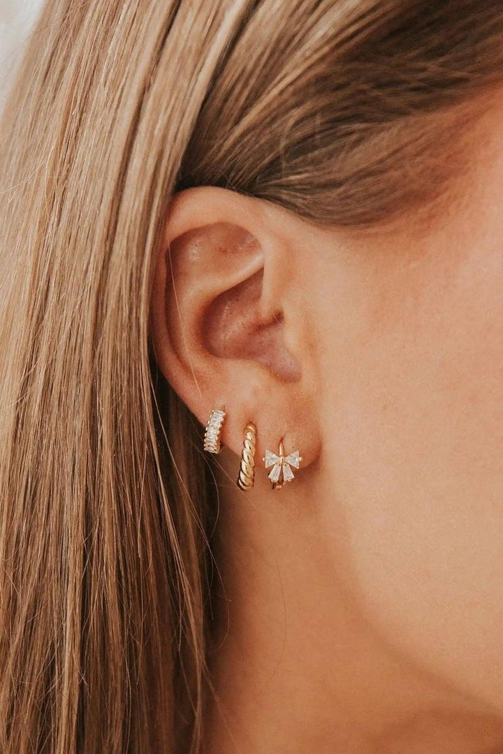 Mauve Jewelry Co. - Brooklyn Twist Hoops in Gold Vermeil