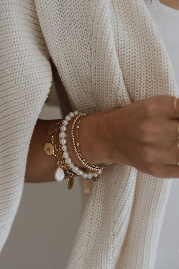 True by Kristy Jewelry - Saltwater Toggle Freshwater Pearl Gold Filled Bracelet