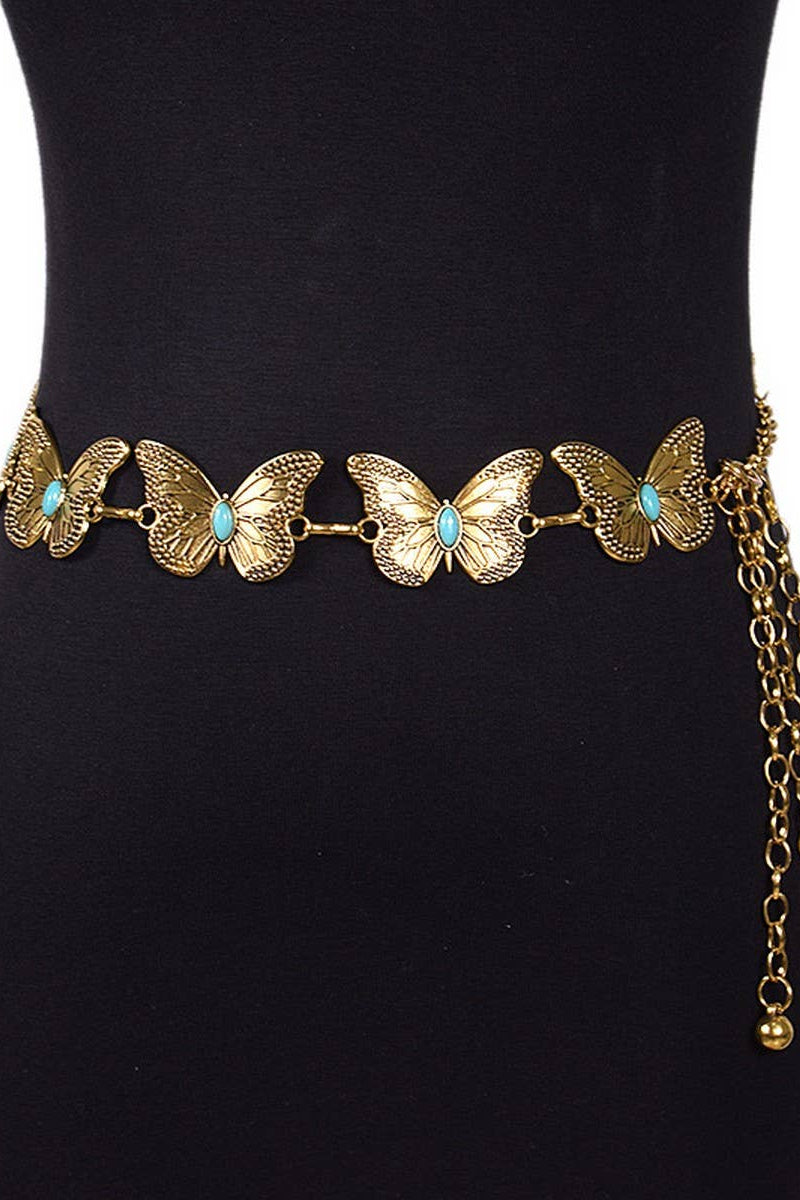 ACCITY - Casual Retro Butterfly Waist Chain