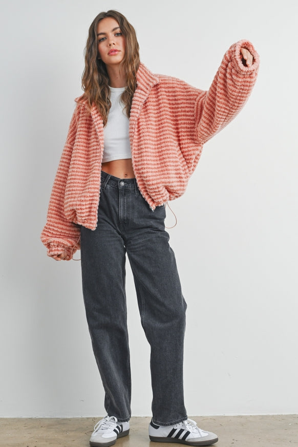 BUTTERMELON - Collared Puffer Jacket