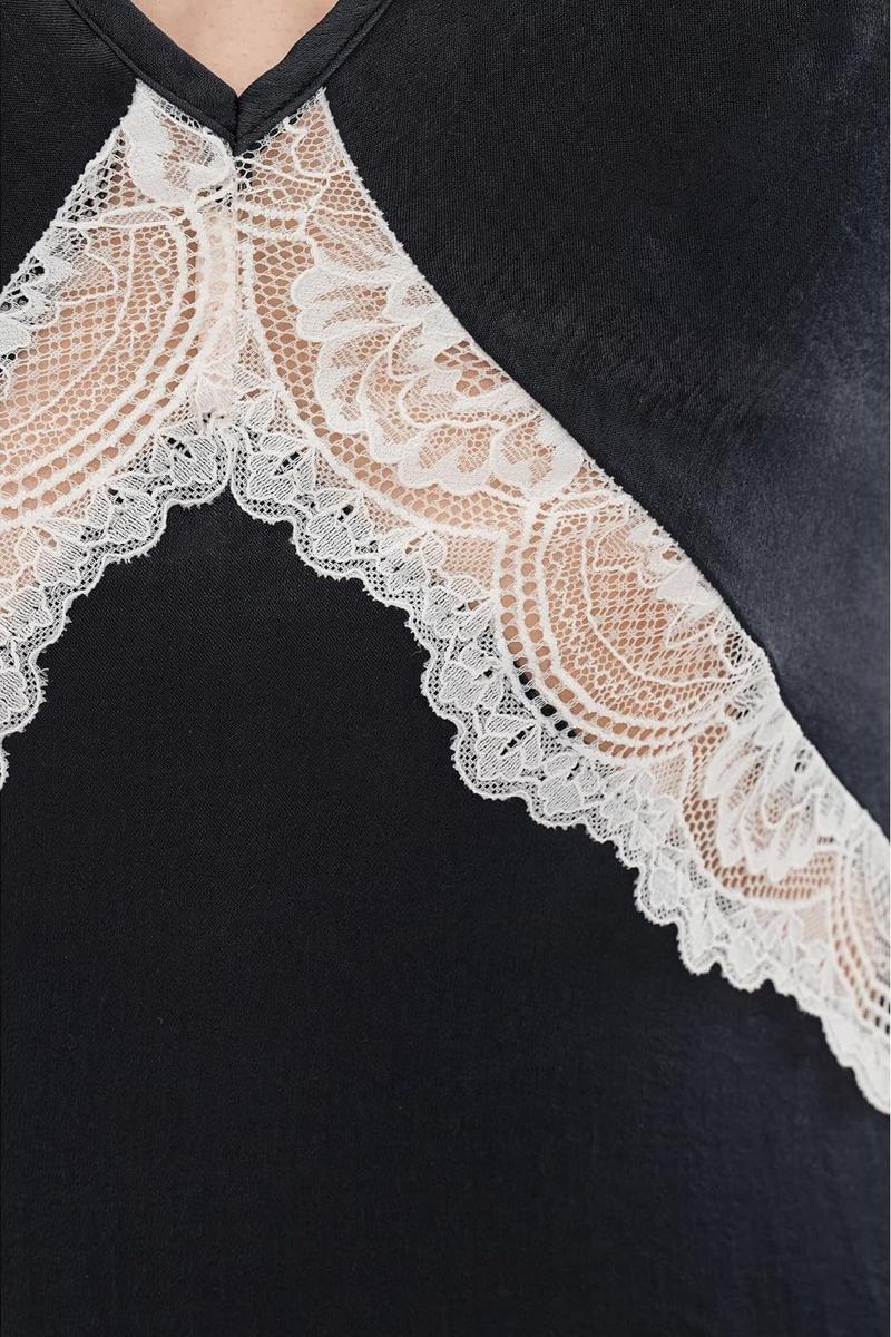 Free People - Some Kind Of Love Maxi Slip in Black Combo