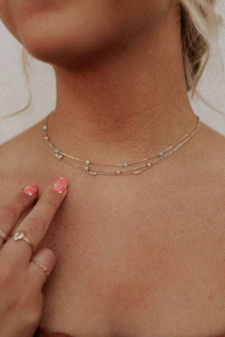 Mauve Jewelry Co. - Malibu Necklace in Turquoise