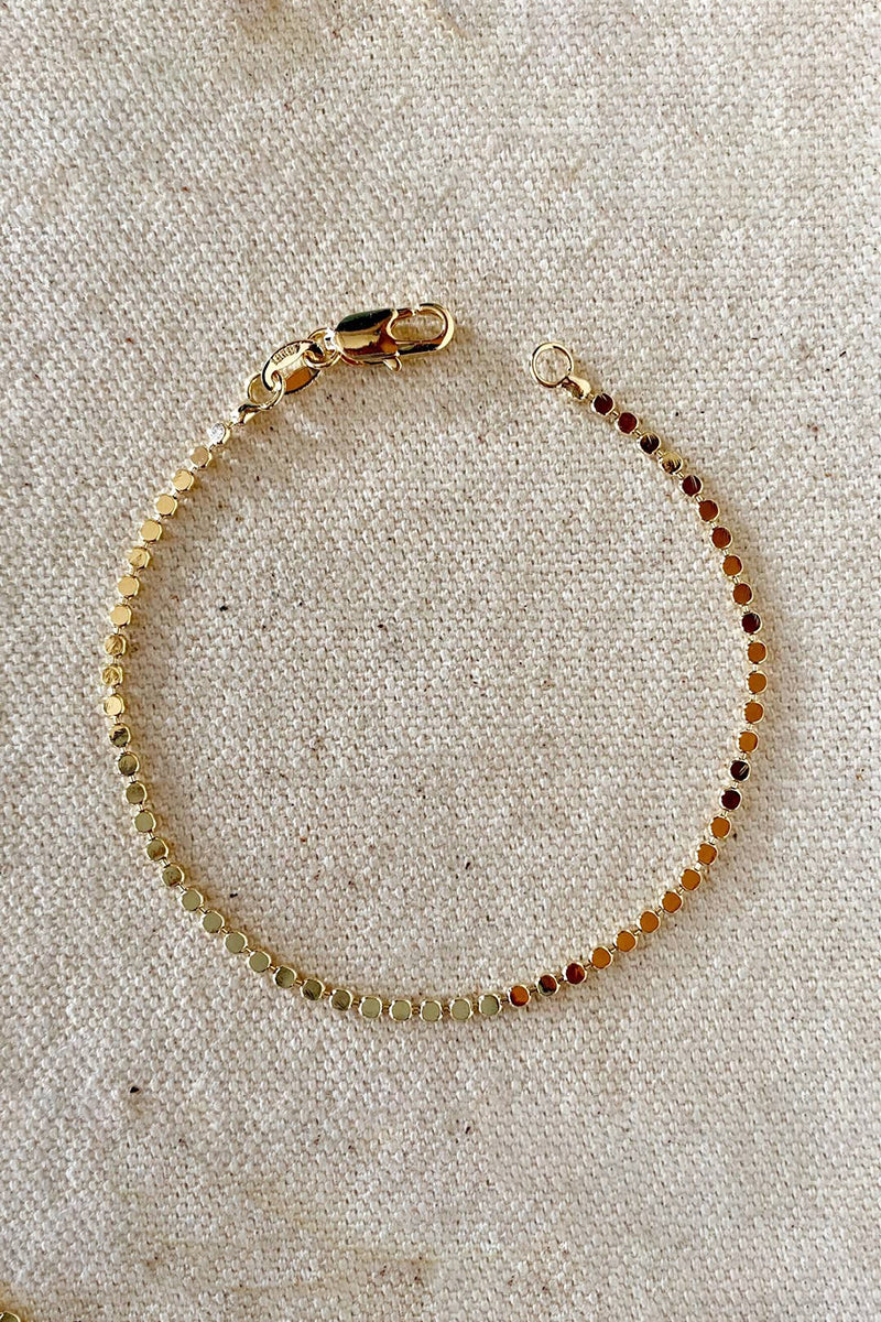 GoldFi - 18k Gold Filled 2mm Dot Ball Bracelet