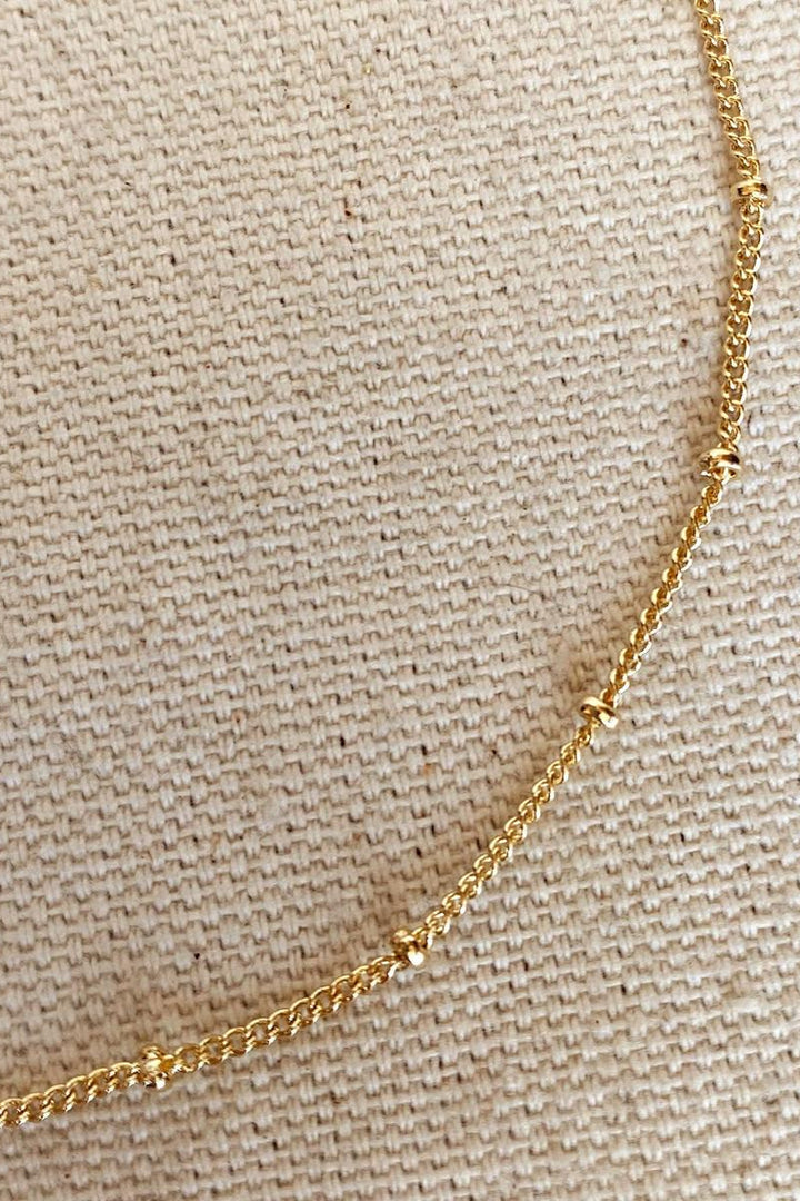 GoldFi - 18k Gold Filled Satellite Chain Anklet
