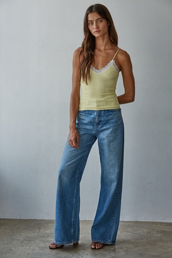 By Together - Knit Seamless Ribbed Nylon Spandex Jacquard Top