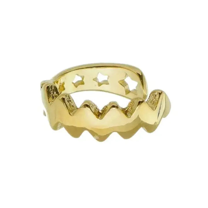 GoldFi - 18k Gold Filled Star & Zig Zag Ear Cuff