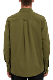 Volcom - Stone Benchmark Long Sleeve Shirt in Expedition Green