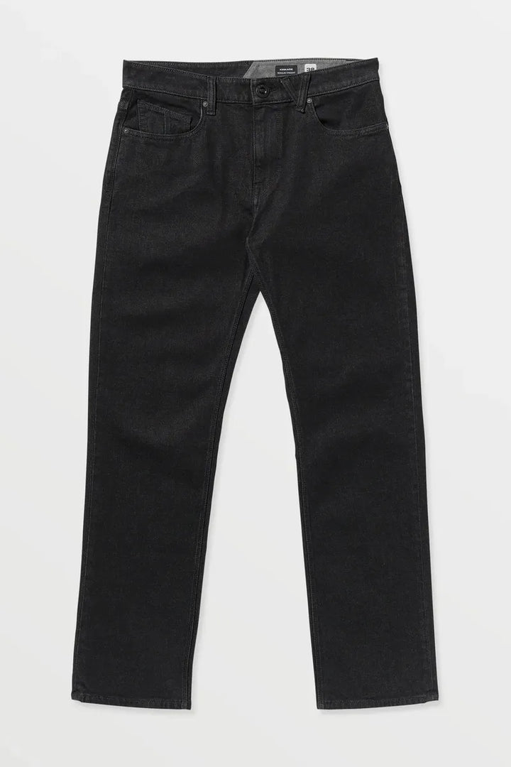 Volcom - Kinkade Regular Fit Jeans in Black Wash