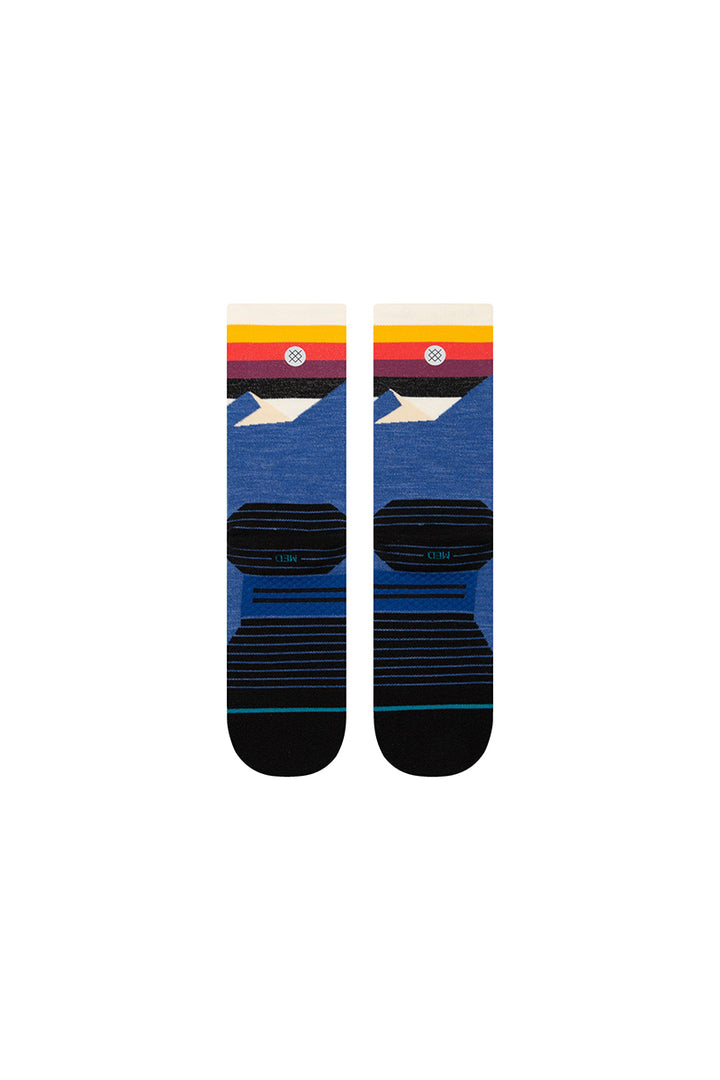 Stance - Stance Performance Wool Hiking Socks Light Cushion in Divided Lines - Blue