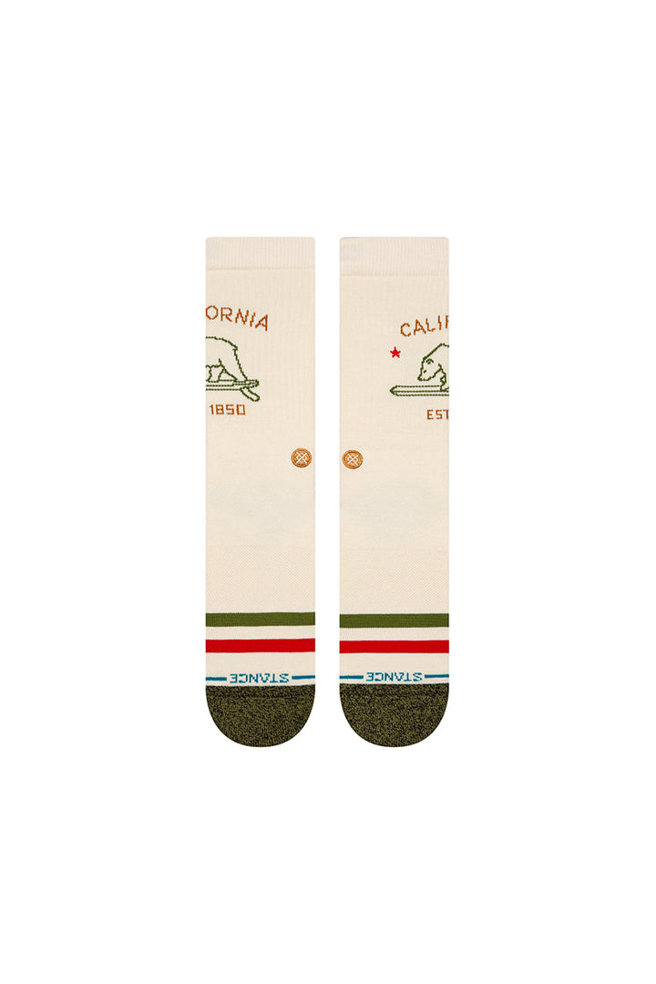 Stance - California Republic Cotton Crew Medium Cushion Socks in Off White