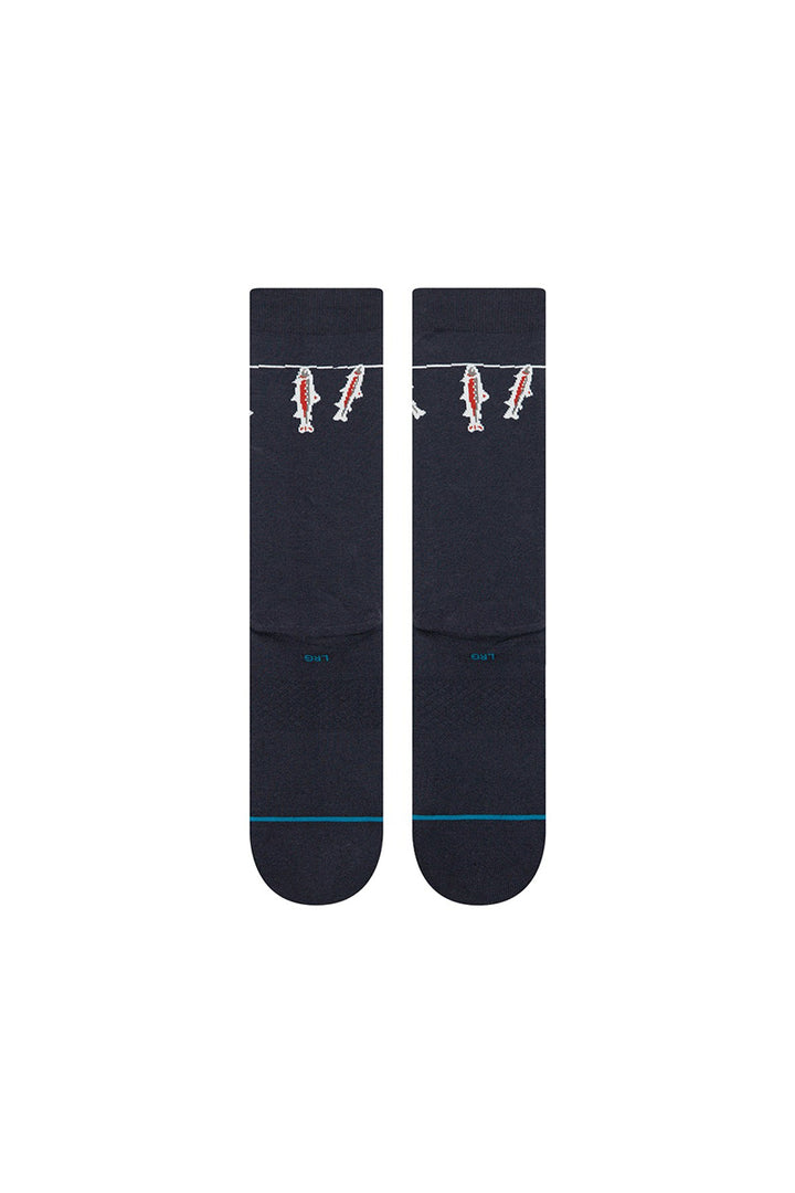 Stance - Gone Fishin Crew Sock in Navy