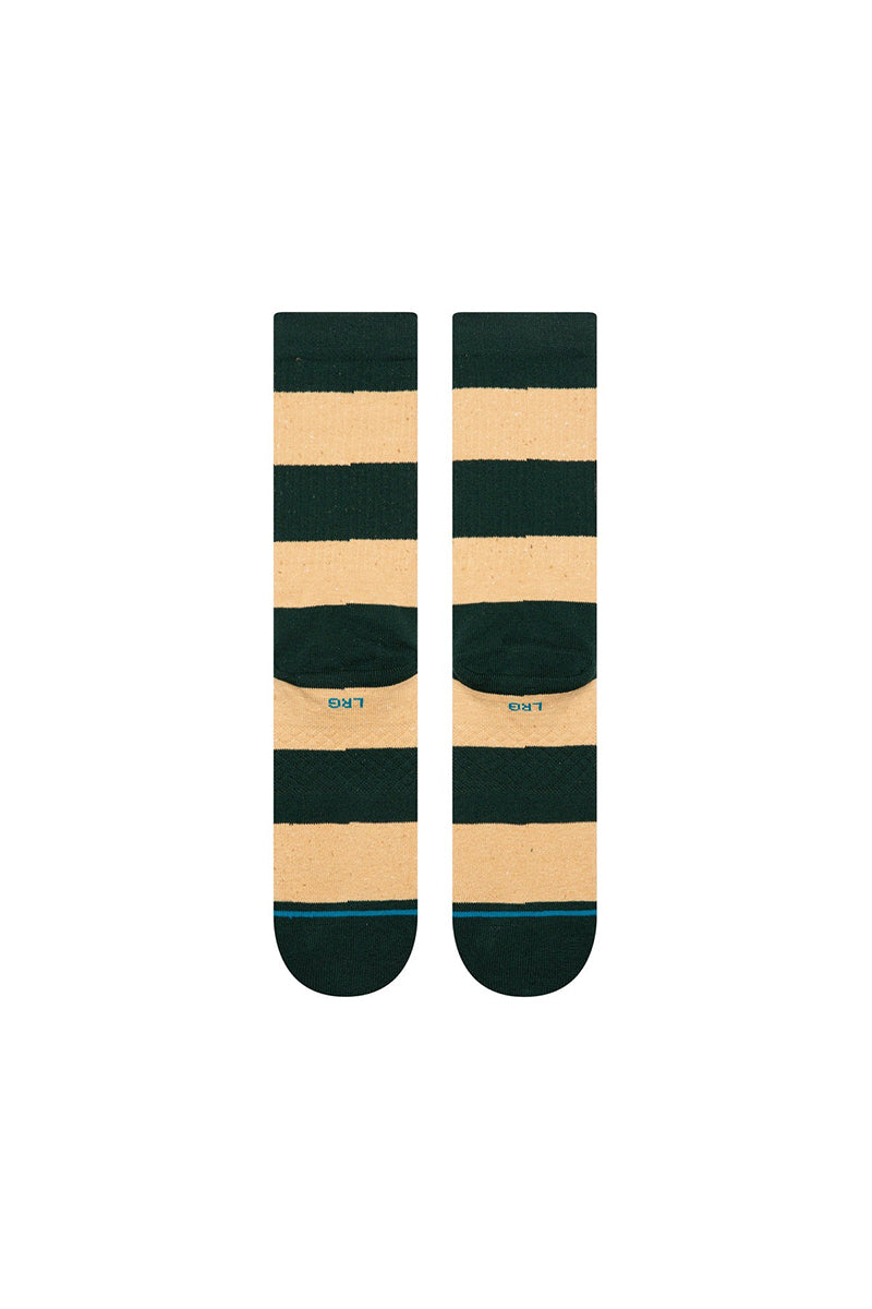 Stance - NEP Striped Crew Sock in Pine