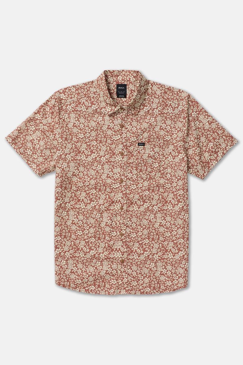 RVCA - Botanical Short Sleeve Shirt in Rawhide