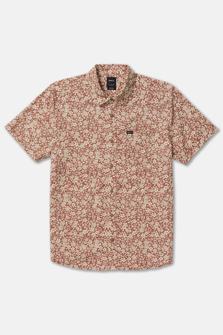 RVCA - Botanical Short Sleeve Shirt in Rawhide