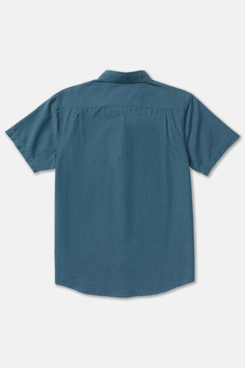 RVCA - That'll Do Dobby Short Sleeve Shirt in Atlantic