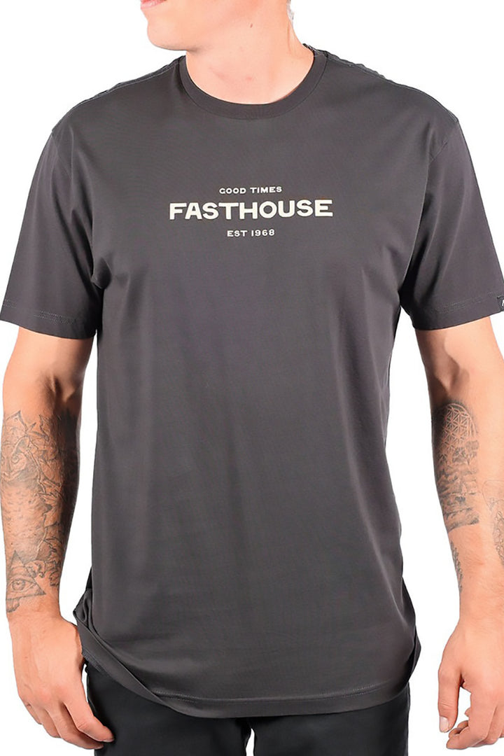 FASTHOUSE - Anchor Tee in Graphite Black