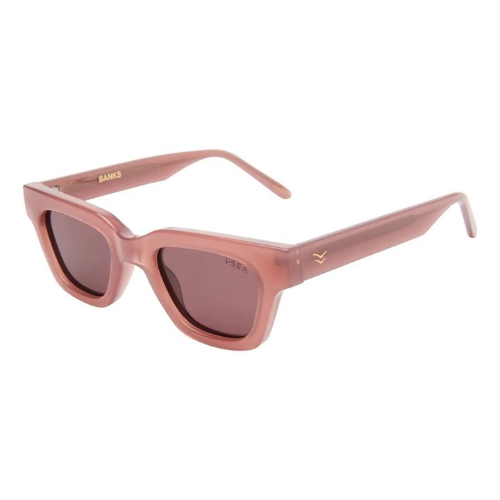 I-SEA - with Dusty Rose Frames and Plum Polarized Lenses