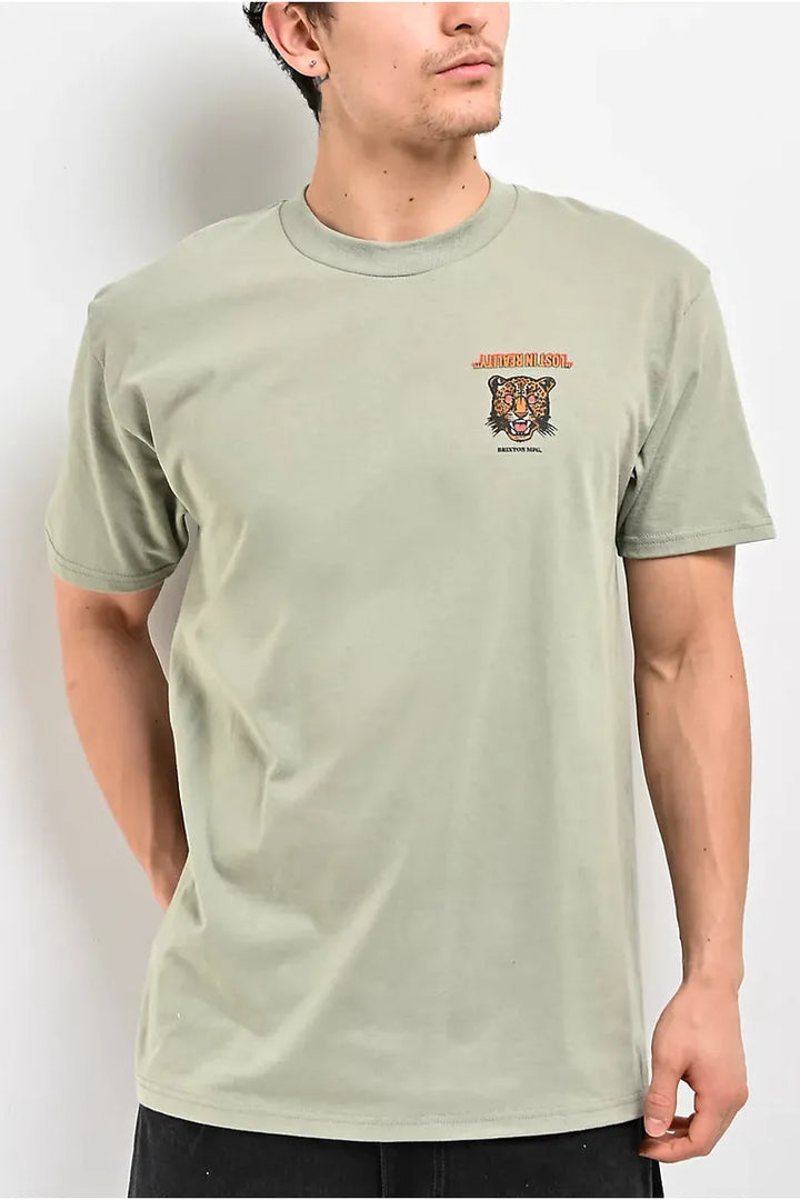 Brixton - Getaway Short Sleeve Standaard T-Shirt in Desert Green