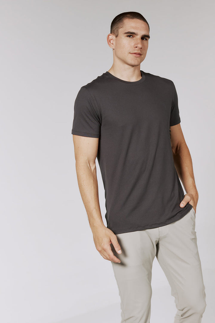 7DIAMONDS - Core™ Crew Neck Tee in Anthracite