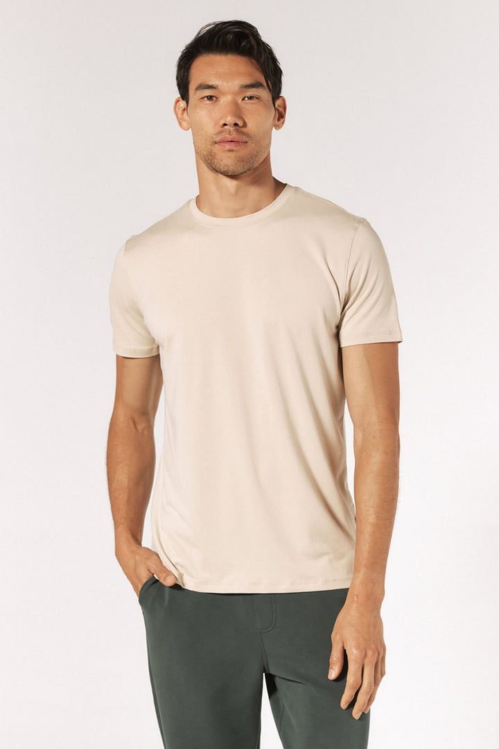 7DIAMONDS - Core™ Crew Neck Tee in Wheat
