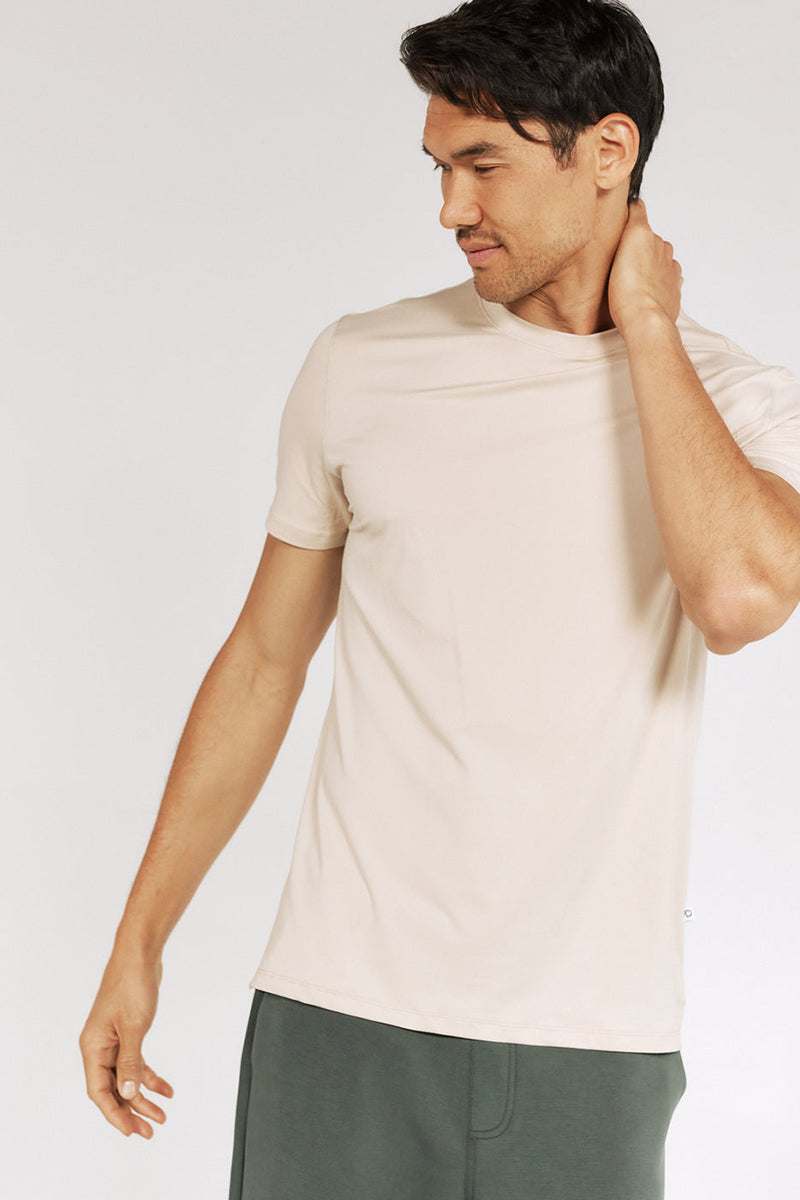 7DIAMONDS - Core™ Crew Neck Tee in Wheat