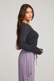 Chaser - Moonlight Long Sleeve in Licorice