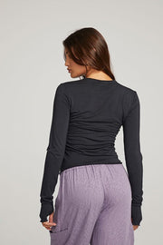 Chaser - Moonlight Long Sleeve in Licorice
