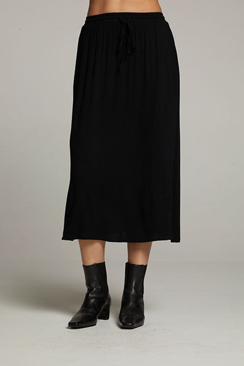 Chaser - Darby Midi Skirt in Licorice