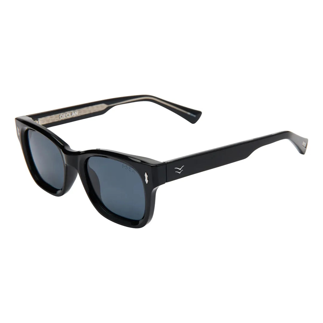 Declan with Black Frame and Smoke Polarized Lenses
