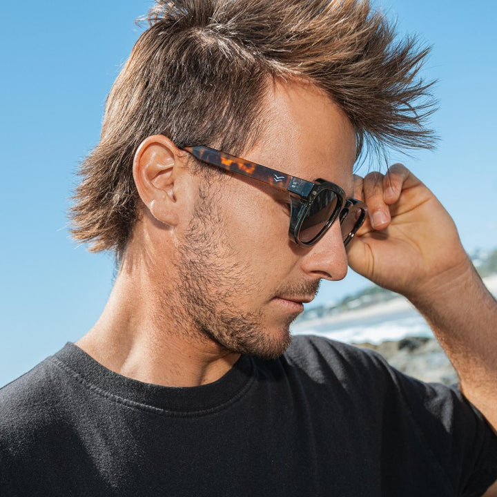 I-SEA - Hudson with Leaf and Tortoise Frames and Taupe Polarized Lenses