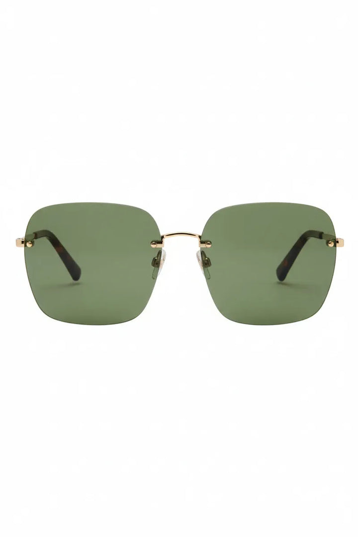 I-SEA - Emerson with Gold Frames and Green Polarized Lenses