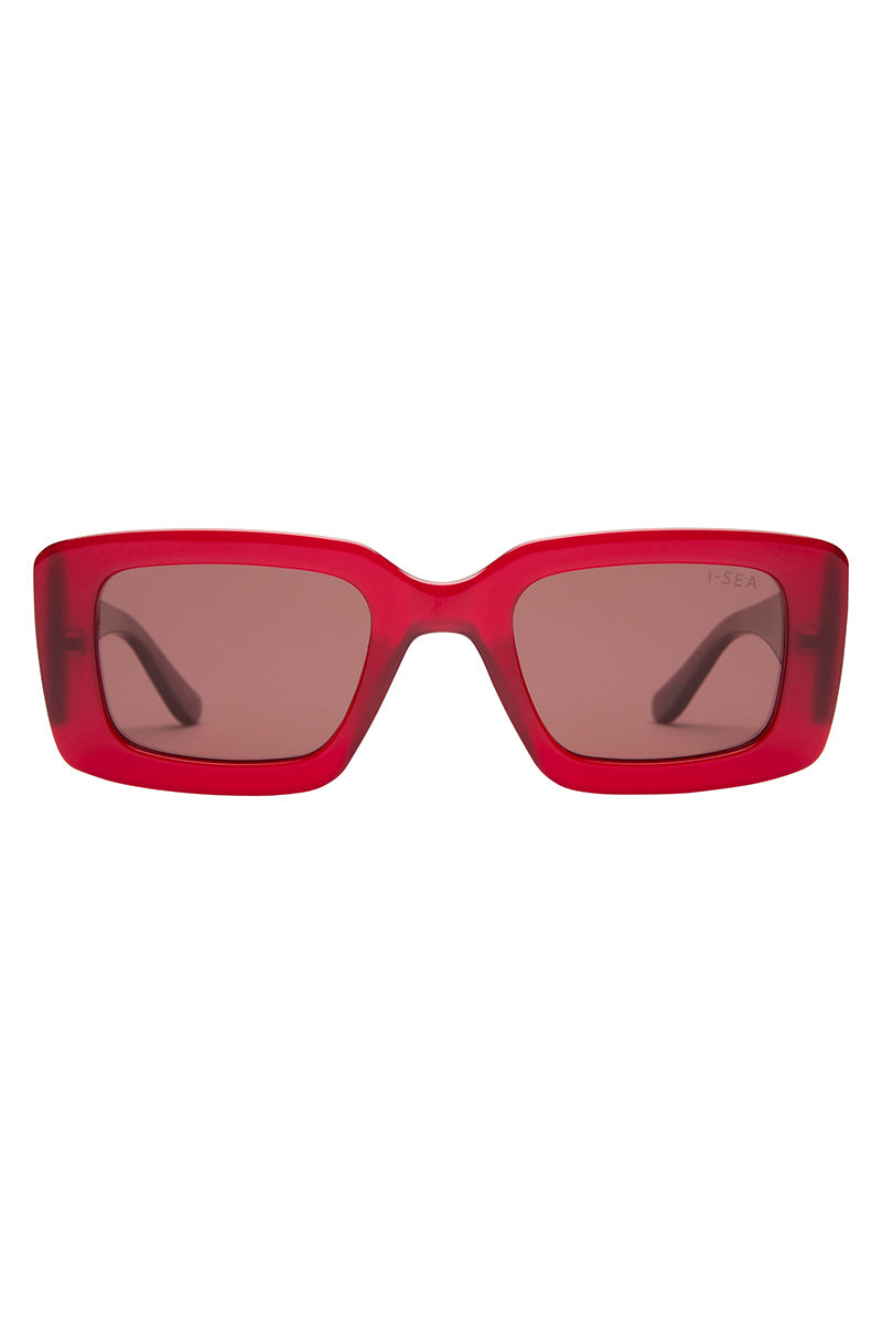 I-SEA - Emory in Raspberry Frames with Plum Polarized Lenses