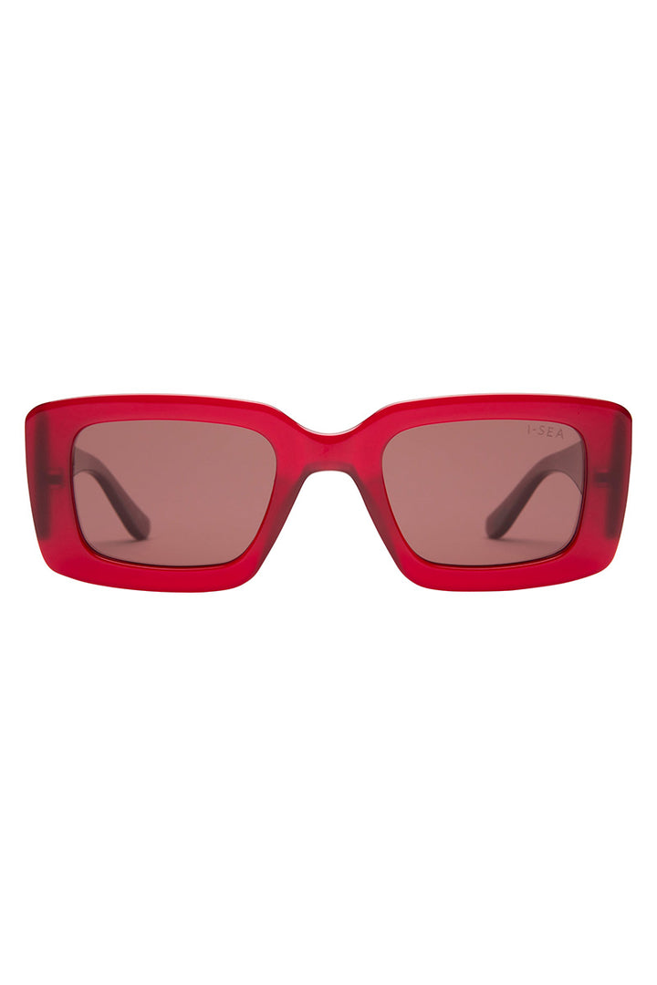 I-SEA - Emory in Raspberry Frames with Plum Polarized Lenses