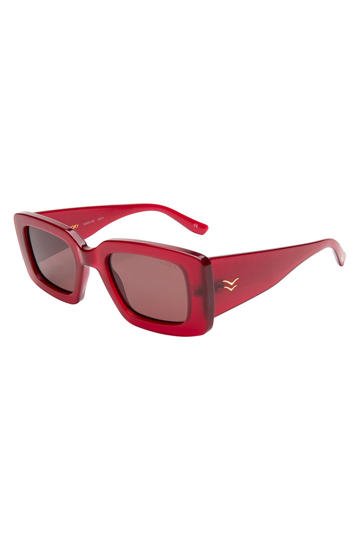 I-SEA - Emory in Raspberry Frames with Plum Polarized Lenses
