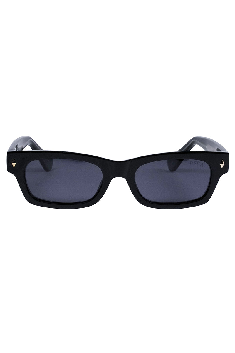 I-SEA - Flynn in Black Frames with Smoke Polarized Lenses