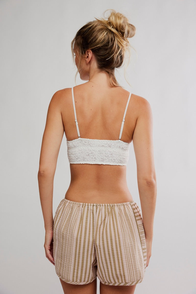 Free People - Rosie Longline Bralette in White Alyssum