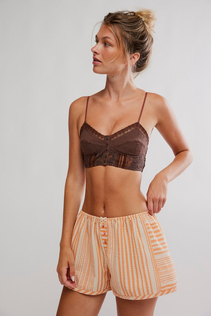 Free People - Rosie Longline Bralette in Brunette