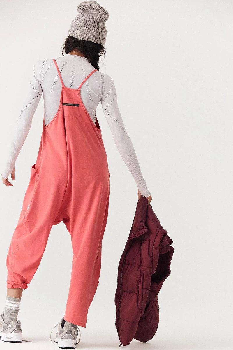 Free People Movement - Hot Shot Onesie in Red