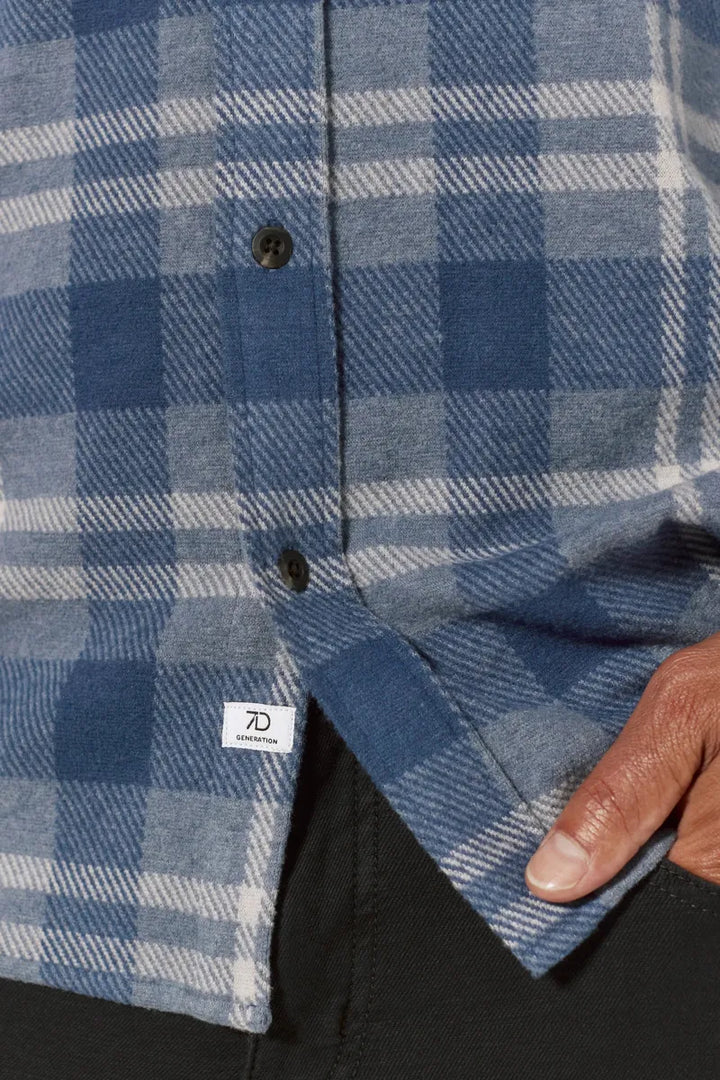 7DIAMONDS - Generation™ Plaid Shirt in Blue