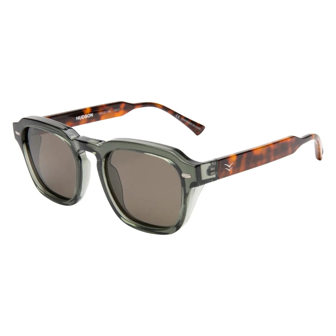 I-SEA - Hudson with Leaf and Tortoise Frames and Taupe Polarized Lenses