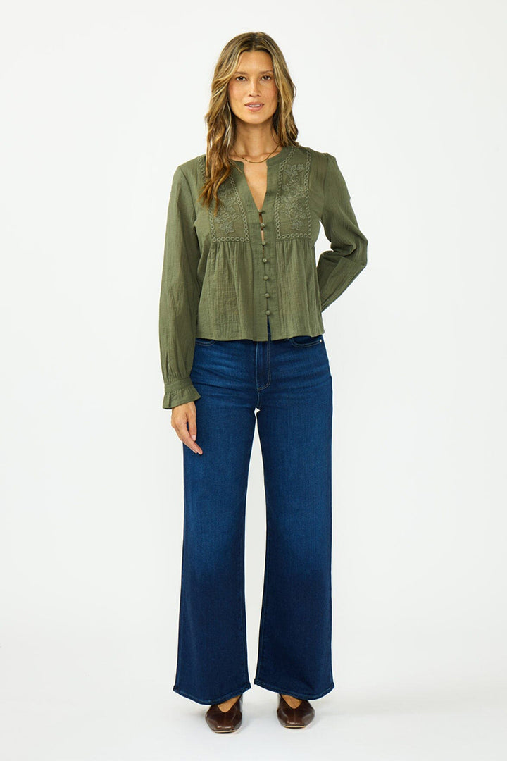 Lovestitch - Adeline Embroidered Blouse