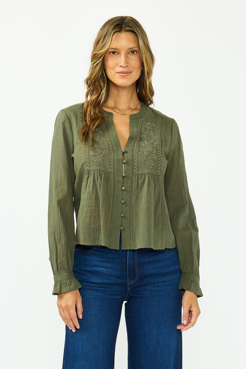 Lovestitch - Adeline Embroidered Blouse