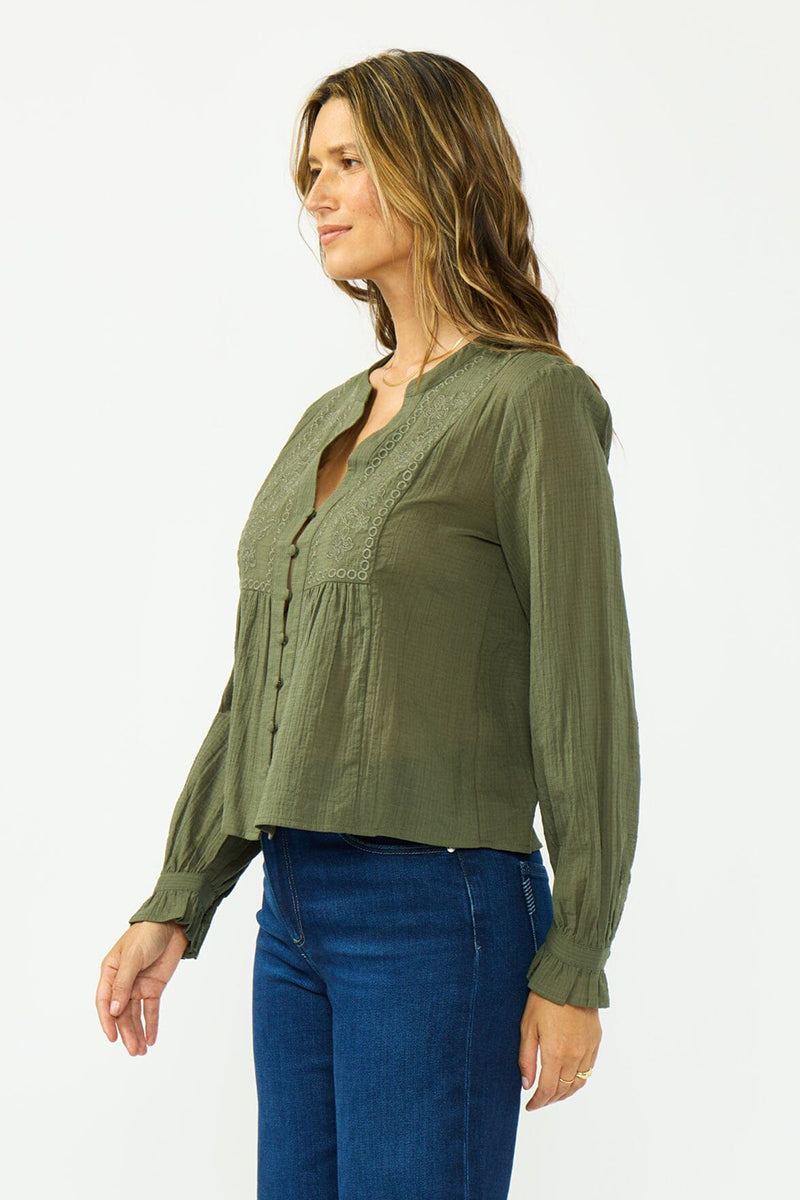 Lovestitch - Adeline Embroidered Blouse