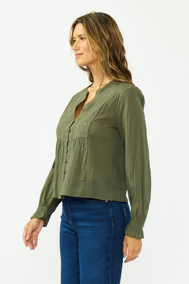 Lovestitch - Adeline Embroidered Blouse