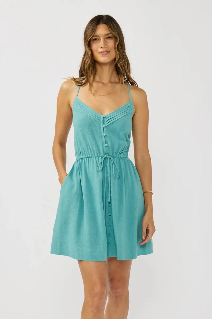 Lovestitch - Selene Mini Dress in Teal