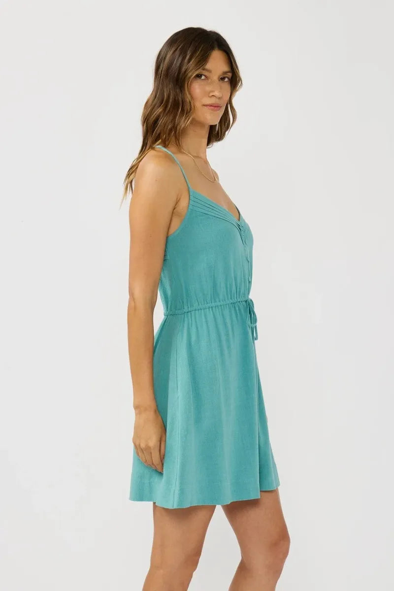 Lovestitch - Selene Mini Dress in Teal
