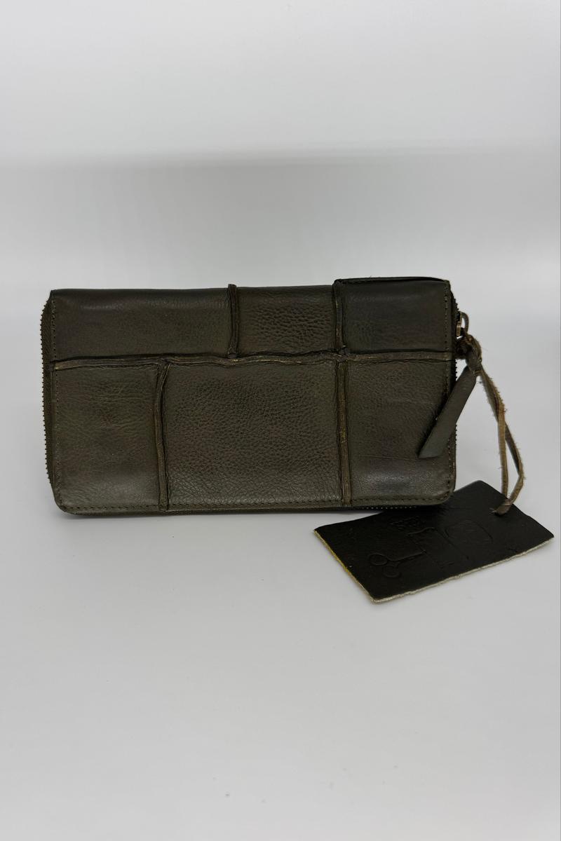 Cut n' Paste - Billy Zip Around Clutch Wallet in Olive