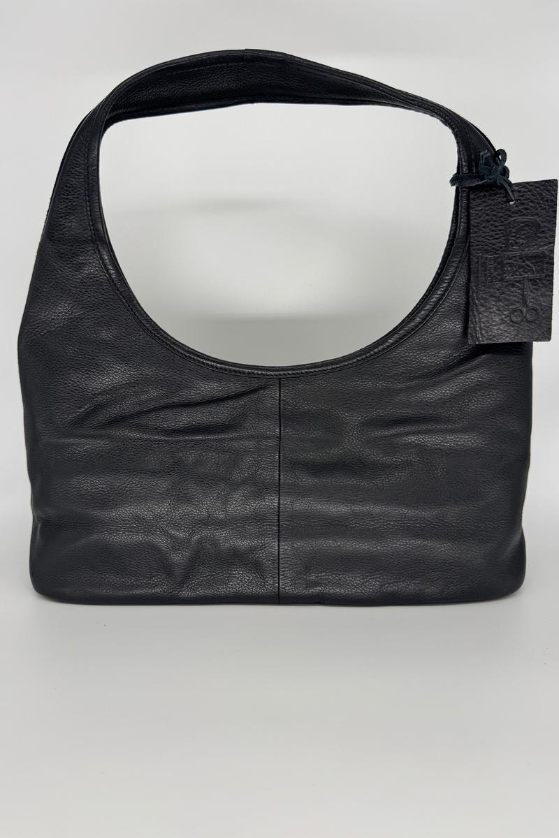 Cut n' Paste - "Slick" Fitted Shoulder Bag in Black